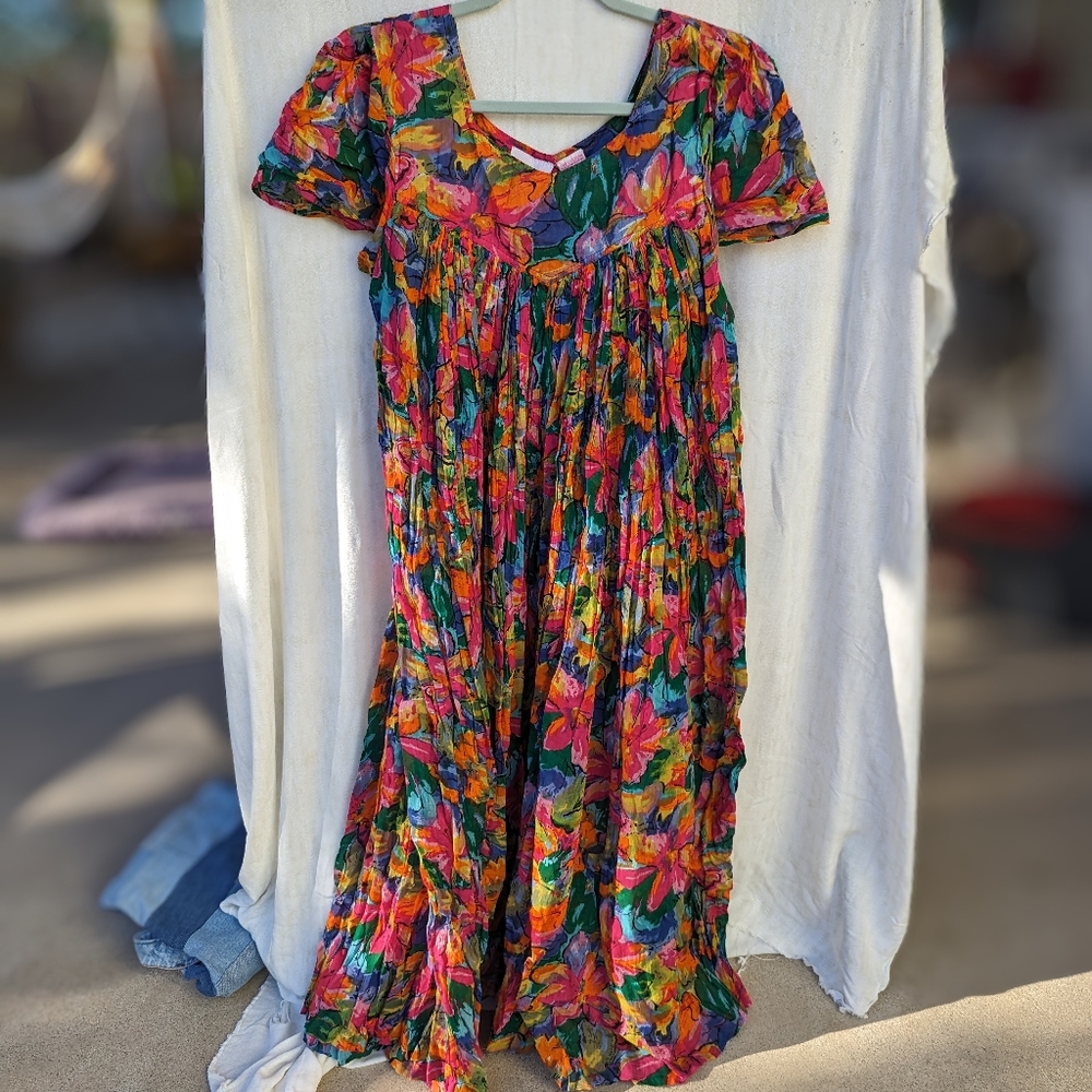 Tie dye tent dress